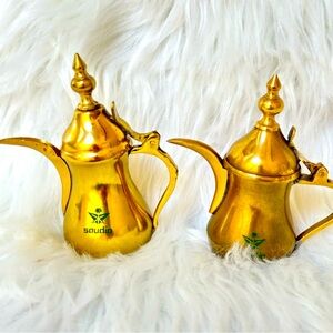 Middle East Islamic Arabic Gold Small
Dallah Coffee Tea Pot...